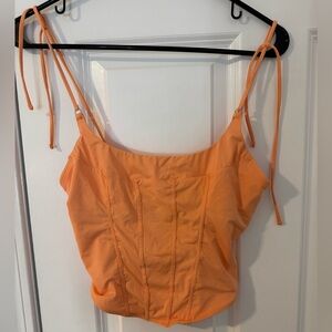 Orange corset top
